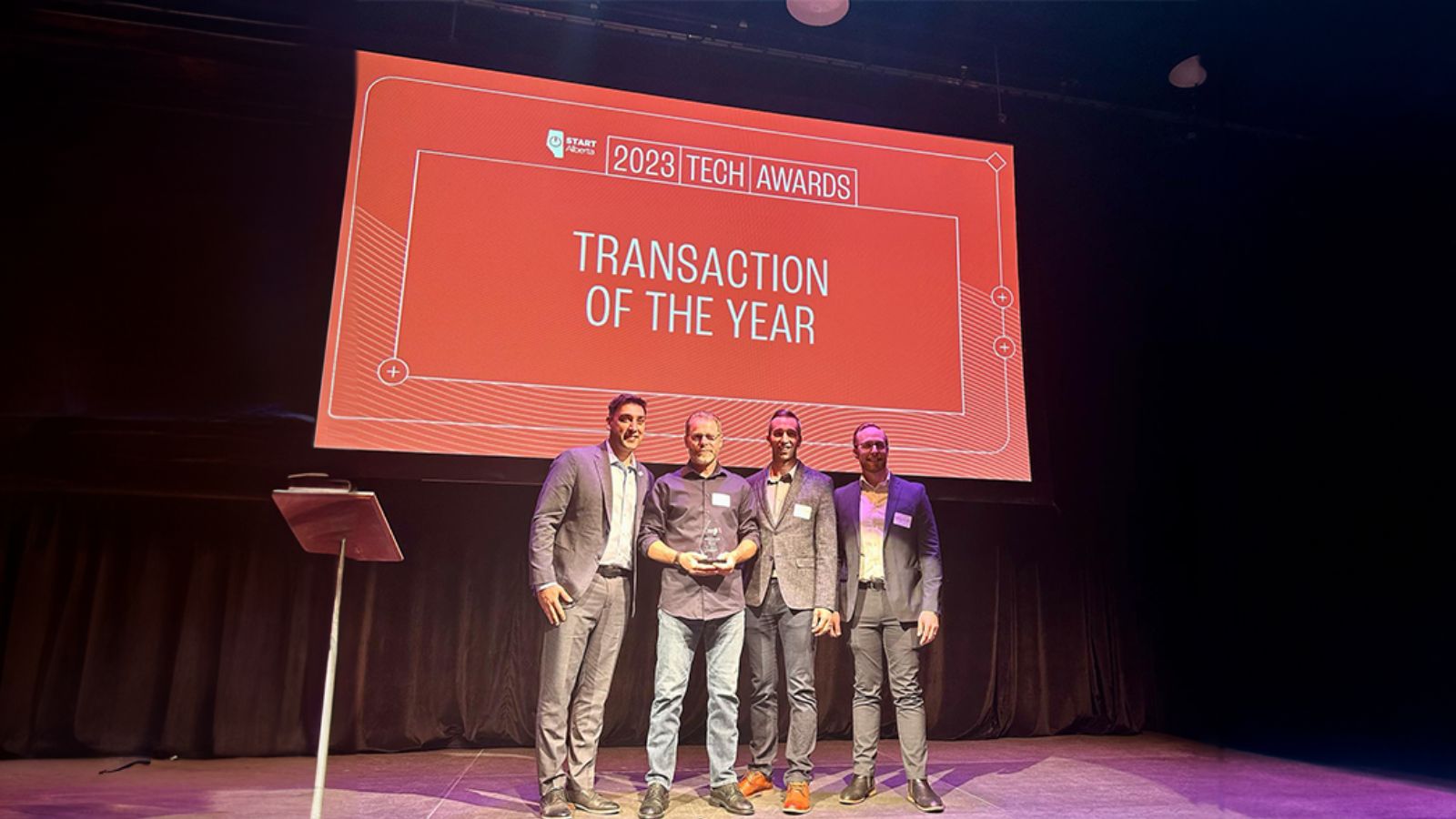 CoolIT Systems receives the “Transaction of the Year” award by START Alberta.