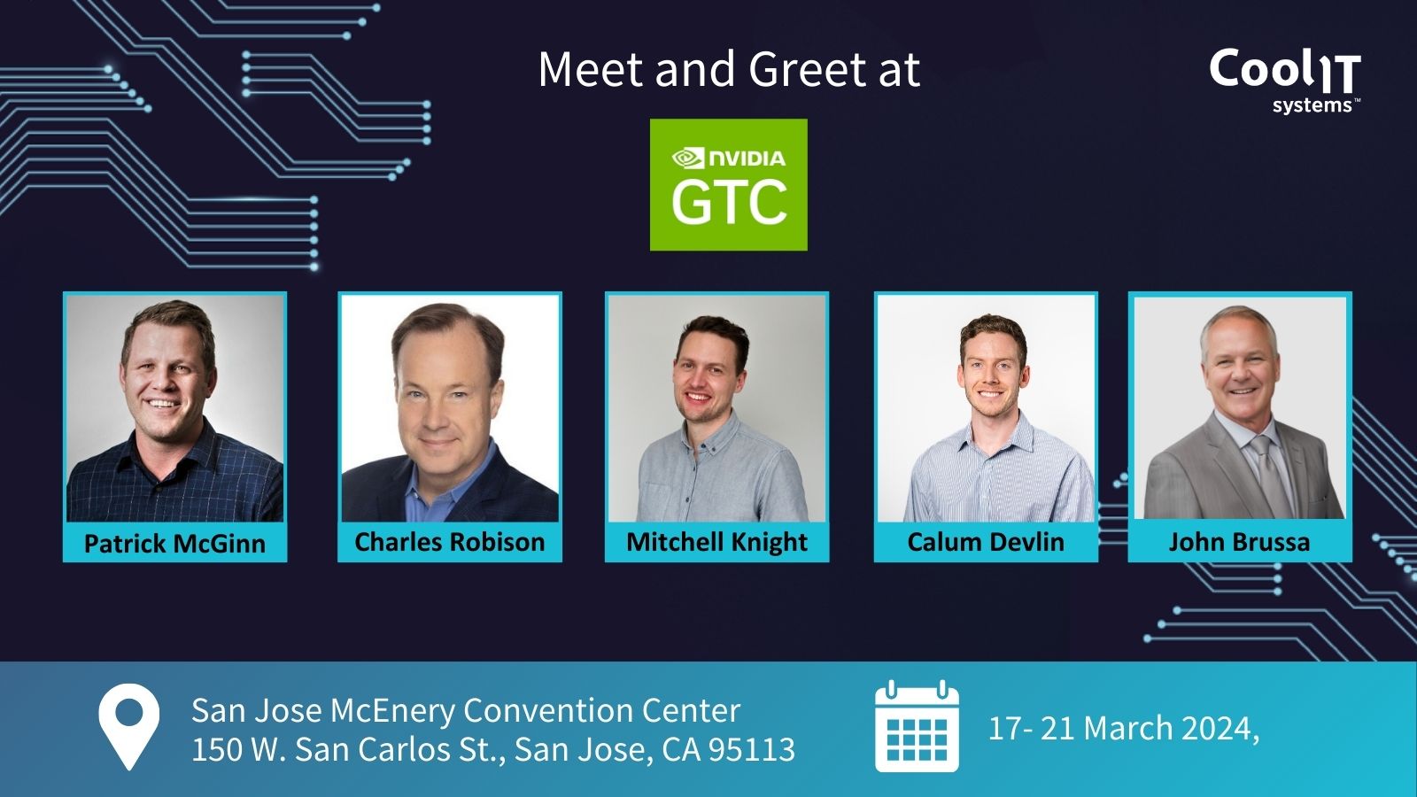 Event: CoolIT Systems at NVIDIA GTC AI Conference and Expo 2024